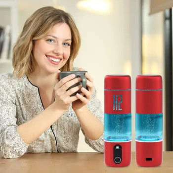Buon prezzo SPE PEM Acqua elettrolitica Bottiglia portatile di idrogeno 2000ppb Controllo tattile in linea