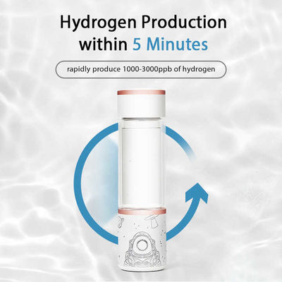 Good price Generatore di acqua idrogena in bottiglia portatile in vetro ricaricabile da 1,3 ppm a 2 ppm in linea