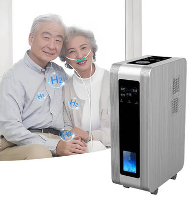 Good price 3600 ML/MIN Hydrogen Inhalation Machine with 8 Hours Time Setting and 6063 Aviation Aluminum Alloy Housing in linea